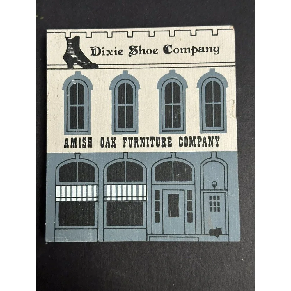 The Cat's Meow 1987 Series V‎ Amish Oak Furniture Dixie Shoe Company Loudonville